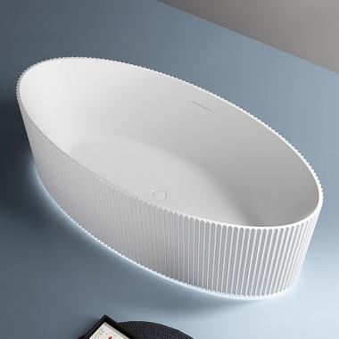 Акриловая ванна ABBER AB9327 белая	