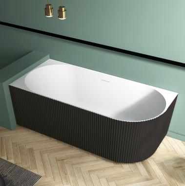 Акриловая ванна ABBER AB9329-1.7MB L черная матовая	