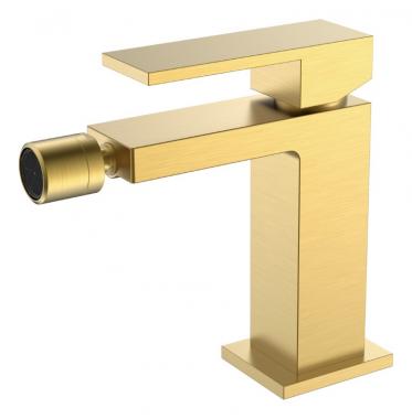 Смеситель для биде Qubic Matt Gold	