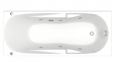 Отдельно стоящая ванна Bas Флорида с гидромассажем (левая) 160x88	