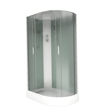  Душевая кабина Bas Кариба белая эко без гидромассажа	