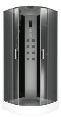  Душевая кабина Bas Адрия черная	