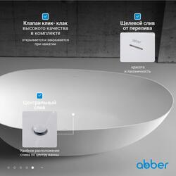 Акриловая ванна ABBER AB9211 белая