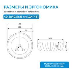 Раковина накладная ABBER Bequem AC2115 белая