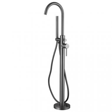 Смеситель ABBER Wasser Kreis AF8115NG напольный для ванны, никель	