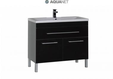 Мебель для ванной тумба Aquanet Верона 100 черная 182711	