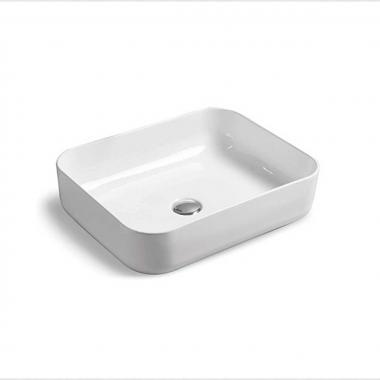 Раковина керамическая Vincea VBS-105, 500*410*130, накладная, цвет белый	