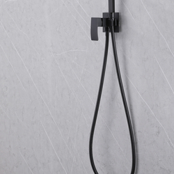 Смеситель ABBER Wasserfall AF8625B с гигиеническим душем, черный матовый