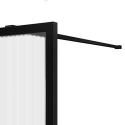 Душевая перегородка Walk-In VSW-1HP100FLB, 1000*2000, черный матовый, стекло рифленое