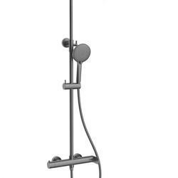 Душевая стойка Rondo VSFS-1R0GM без излива, вороненая сталь