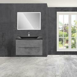 База под раковину Mia 800 подвесная, 2 выкатных ящика soft close, Beton